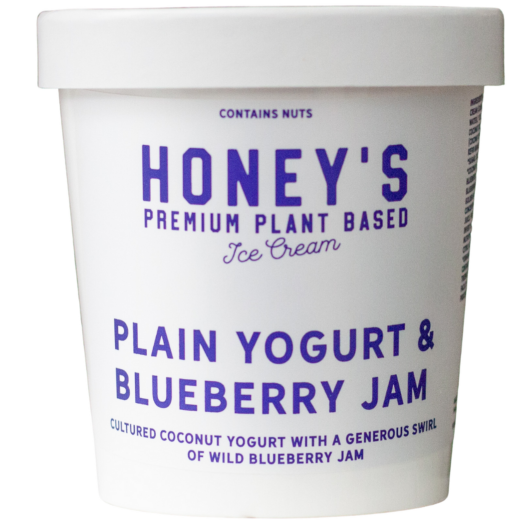 Plain Yogurt & Blueberry Jam